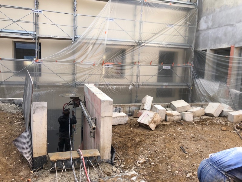 sciage de béton et carottage a l'outil diamanté sur Aubenas en ardèche