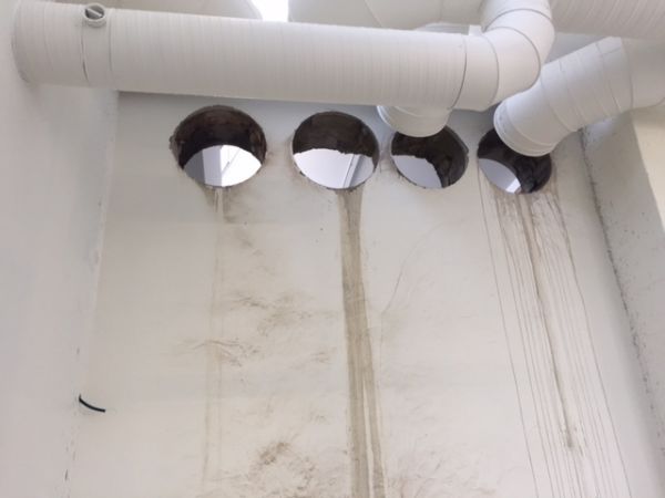 carottage réservation dans mur en béton