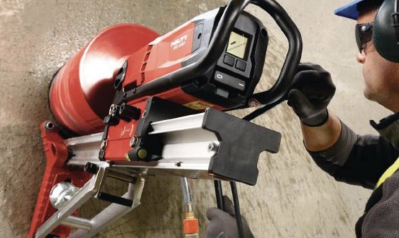 CAROTTAGE BÉTON AU DIAMANT  SUR BOURG LES VALENCE POUR GAINE DE DESENFUMAGE;