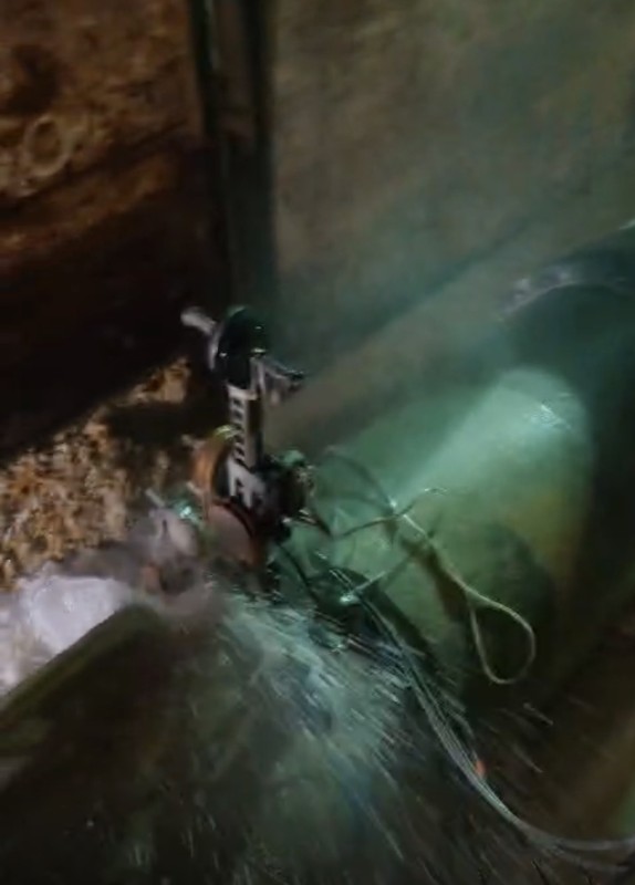 Sciage au câble d’une conduite béton armée – Intervention de nuit à Nîmes