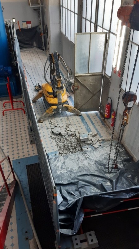 sciage et carottage béton à l'outil diamanté à AVIGNON dans le VAUCLUSE.