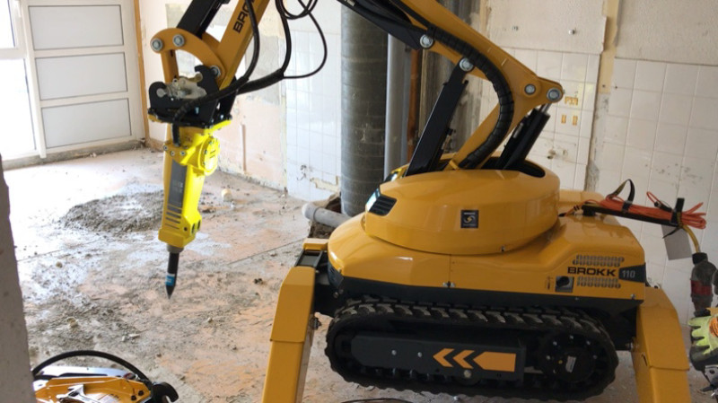 Travaux de Démolition pour chantier avec ROBOT DE DÉMOLITION BROKK® à LYON