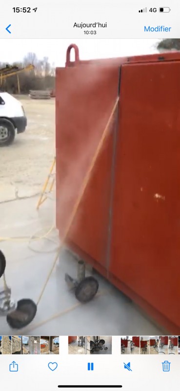 sciage au câble diamant à orano