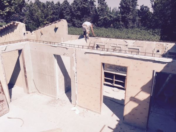 démolition d'un pignon d'une maisonson