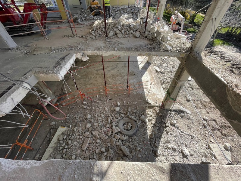 travaux de démolition de mur béton à Montélimar