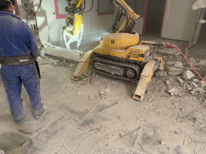 travaux de démolition de mur béton à Montélimar