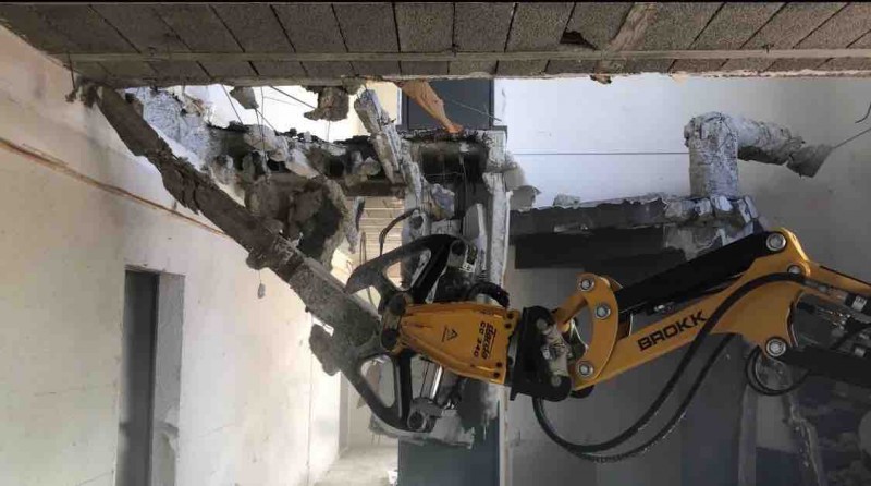 démolition au TEIL en ARDÈCHE