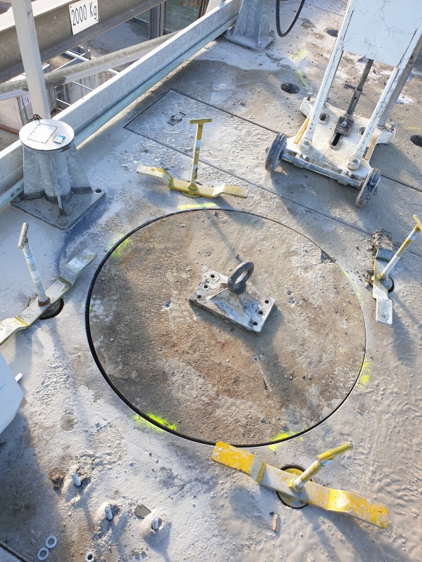 Carottage d'un diamètre de 1 mètre pour une station d’épuration  à Salon de Provence