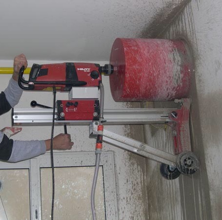 carottage de mur en pierre à voiron