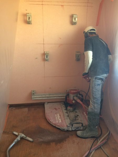 sciage d'une ouverture à montélimar